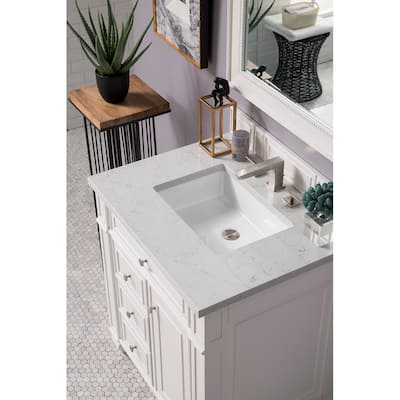 James Martin Vanities Bristol 30" Single Vanity, Bright White