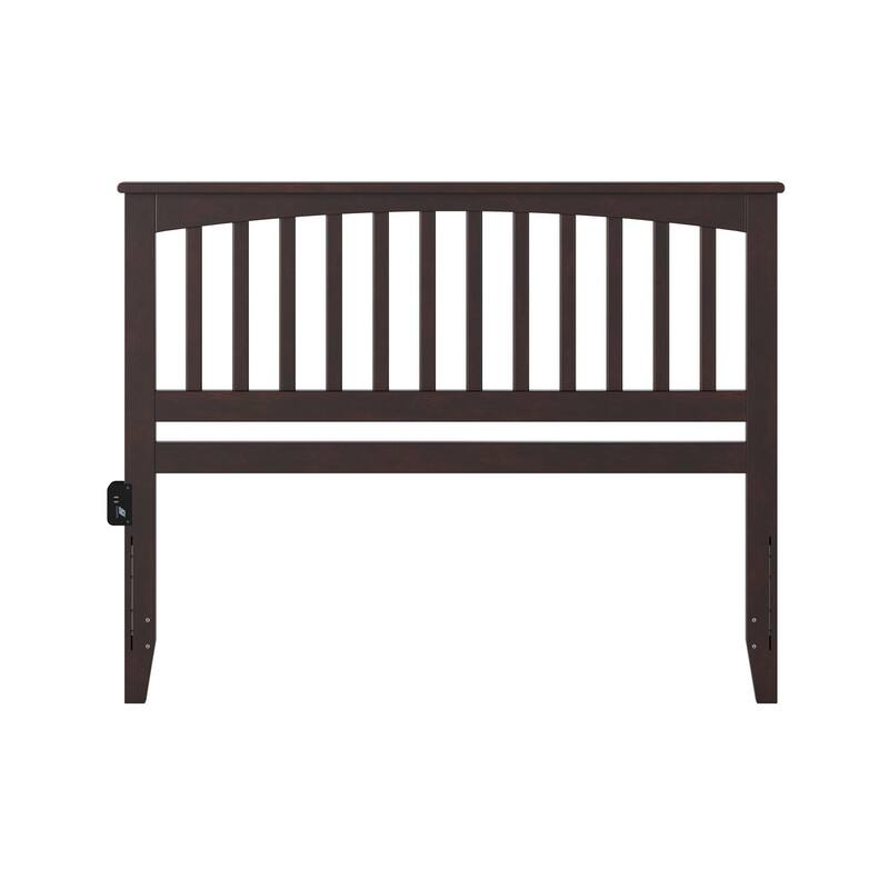 Mission Headboard with USB Charging Station