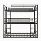 preview thumbnail 12 of 11, Black Twin Size Metal Platform Frame with Ladders