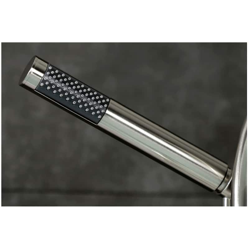 Kingston Brass AE840.RKX Webb Deck Mounted Tub Filler with Built-In