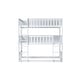 preview thumbnail 10 of 18, Detachable Rubber Wood Triple Bunk Bed with Ladders,Guardrails,Twin over Twin over Twin