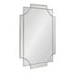 Kate and Laurel Minuette Traditional Decorative Framed Wall Mirror - 24x36 - Silver