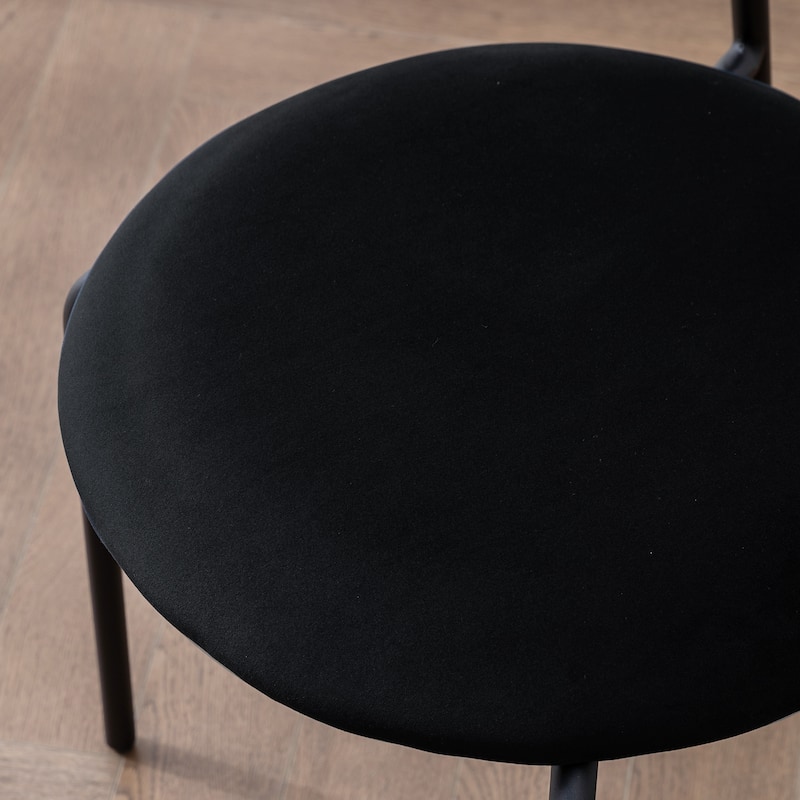 24 in. Rattan Counter Height Bar Stools with Faux Leather Seat (set of 2)