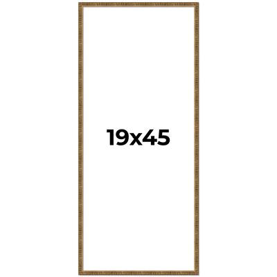 19x45 Frame Gold Kingsley Distressed Solid Wood Picture Frame Width