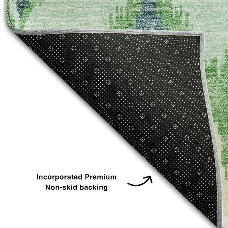 Premium Washable Super Soft Modern Ikat Mayfield Rug