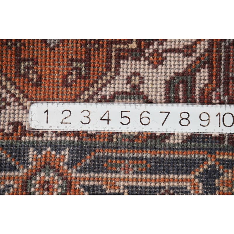 Hand Knotted Oriental 100% Wool Carpet Traditional Medallion Oranges & Rust Heriz (serapi) Area Rug - 5' 1'' X 3' 1''