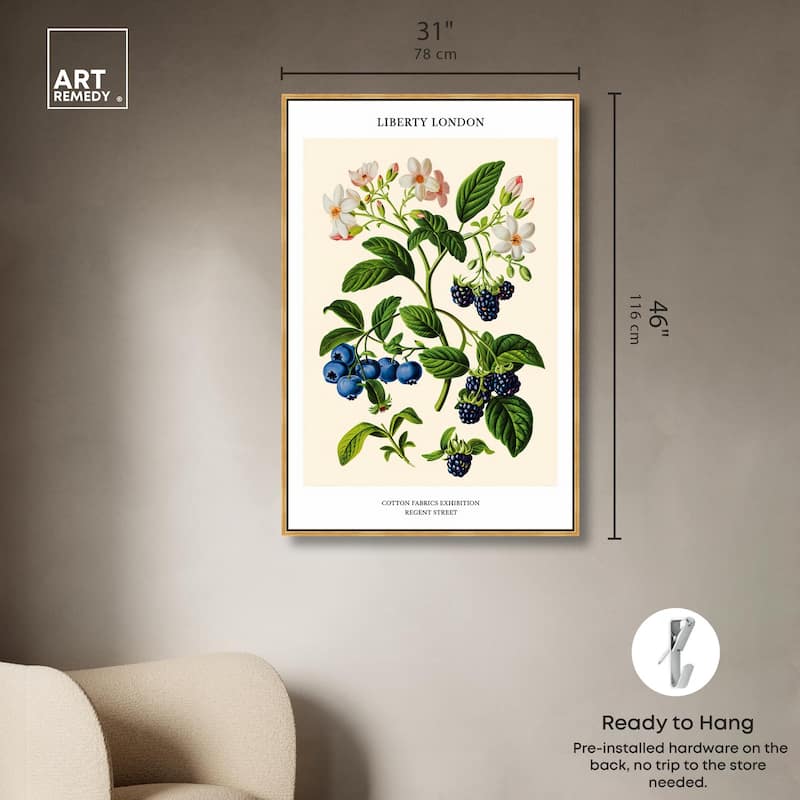 Berries and Blooms II Canvas by Art Remedy