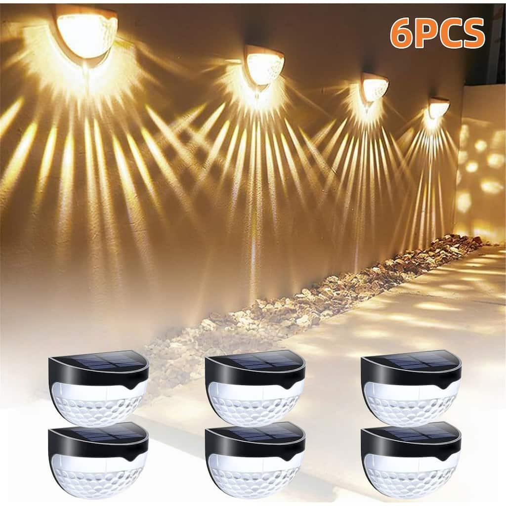 6 Pack Solar Powered Outdoor Lights