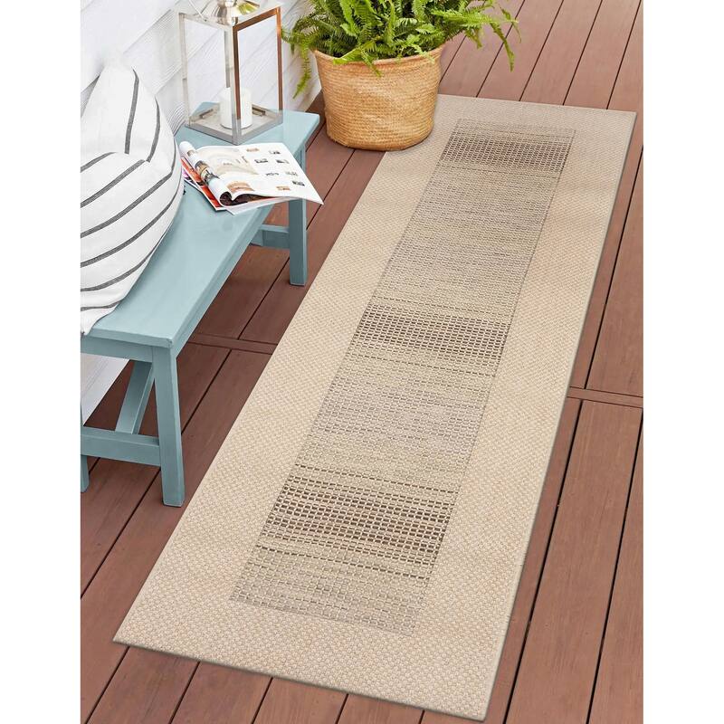 Liora Manne Riviera Border Indoor/Outdoor Area Rug