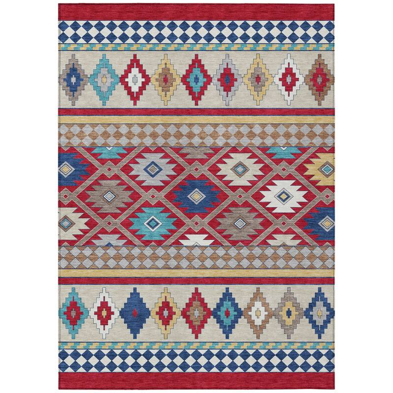Machine Washable Indoor/ Outdoor Global Clemente Chantille Rug