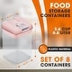 preview thumbnail 16 of 25, Cheer Collection Set of 8 Uniform Size Airtight Food Storage Containers