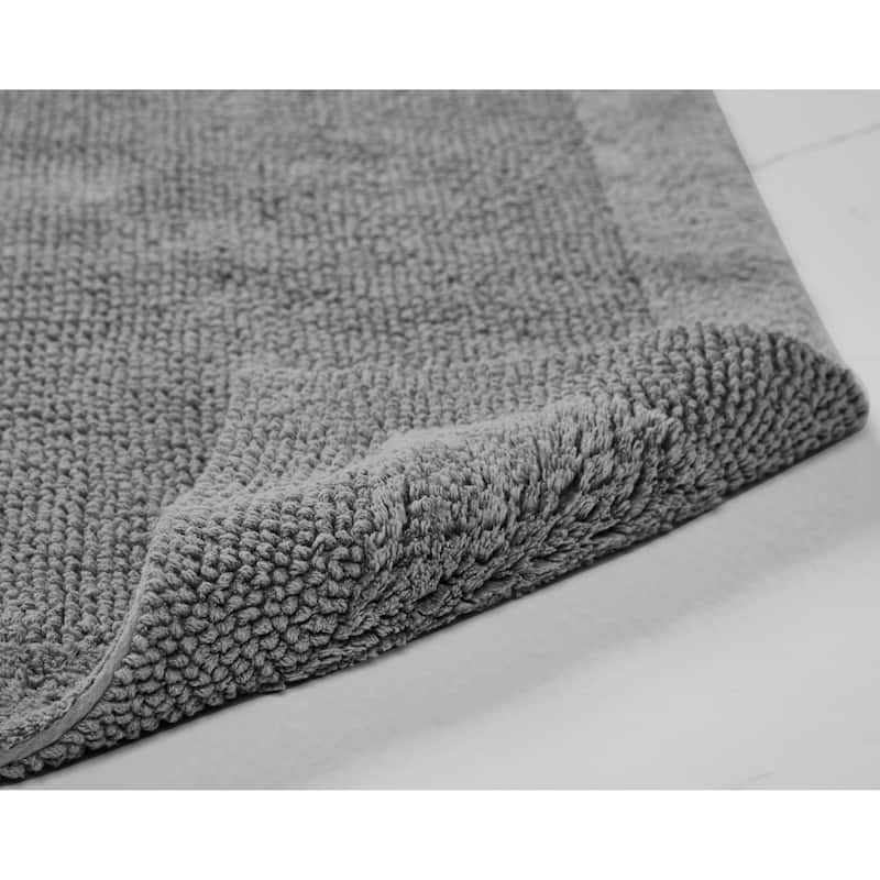 Better Trends Bath Rugs 100% Cotton Tufted Soft & Water Absorbent Bathroom Rug for Shower, Sink Bath Mats Edge Collection