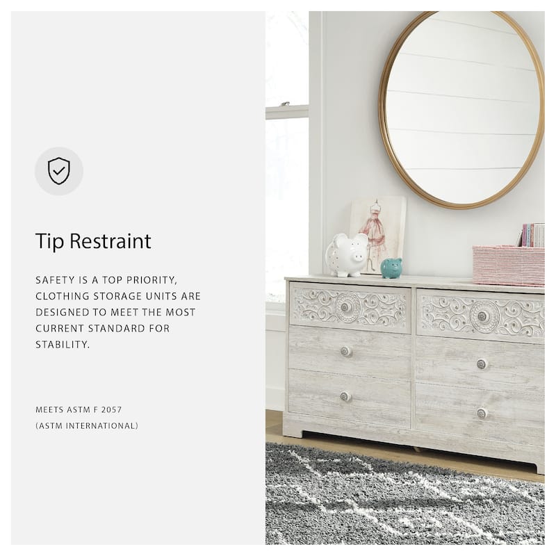 Signature Design by Ashley Paxberry White Dresser