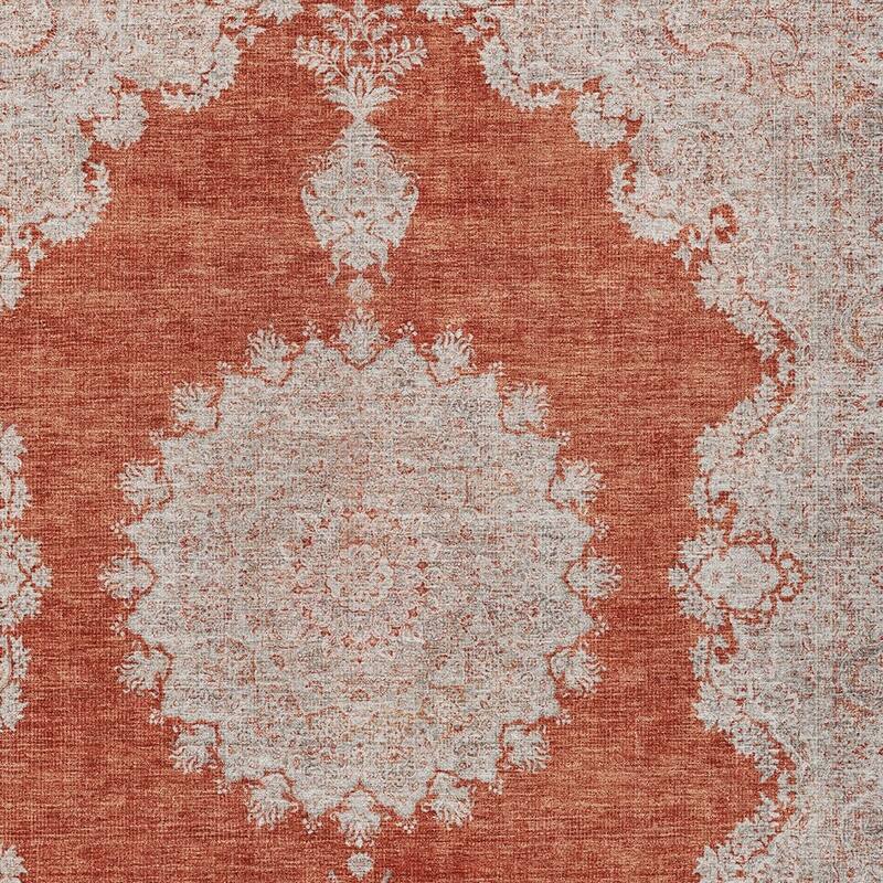 HomeRoots Oriental Traditional Rectangle Outdoor Rug