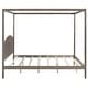 preview thumbnail 8 of 9, King Size Canopy Platform Kids Bed Frame with Headboard & Support Legs, Safety Guaranteed, Easy to Assemble, Brown Wash