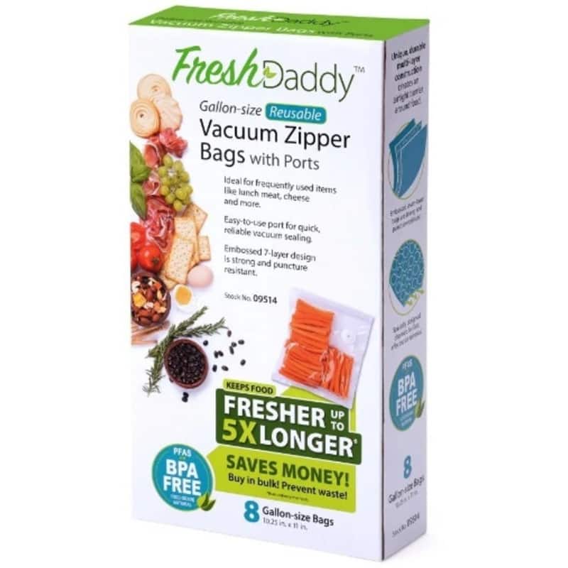 Presto 09514 Fresh Daddy Gallon Vacuum Zipper Bag - Clear