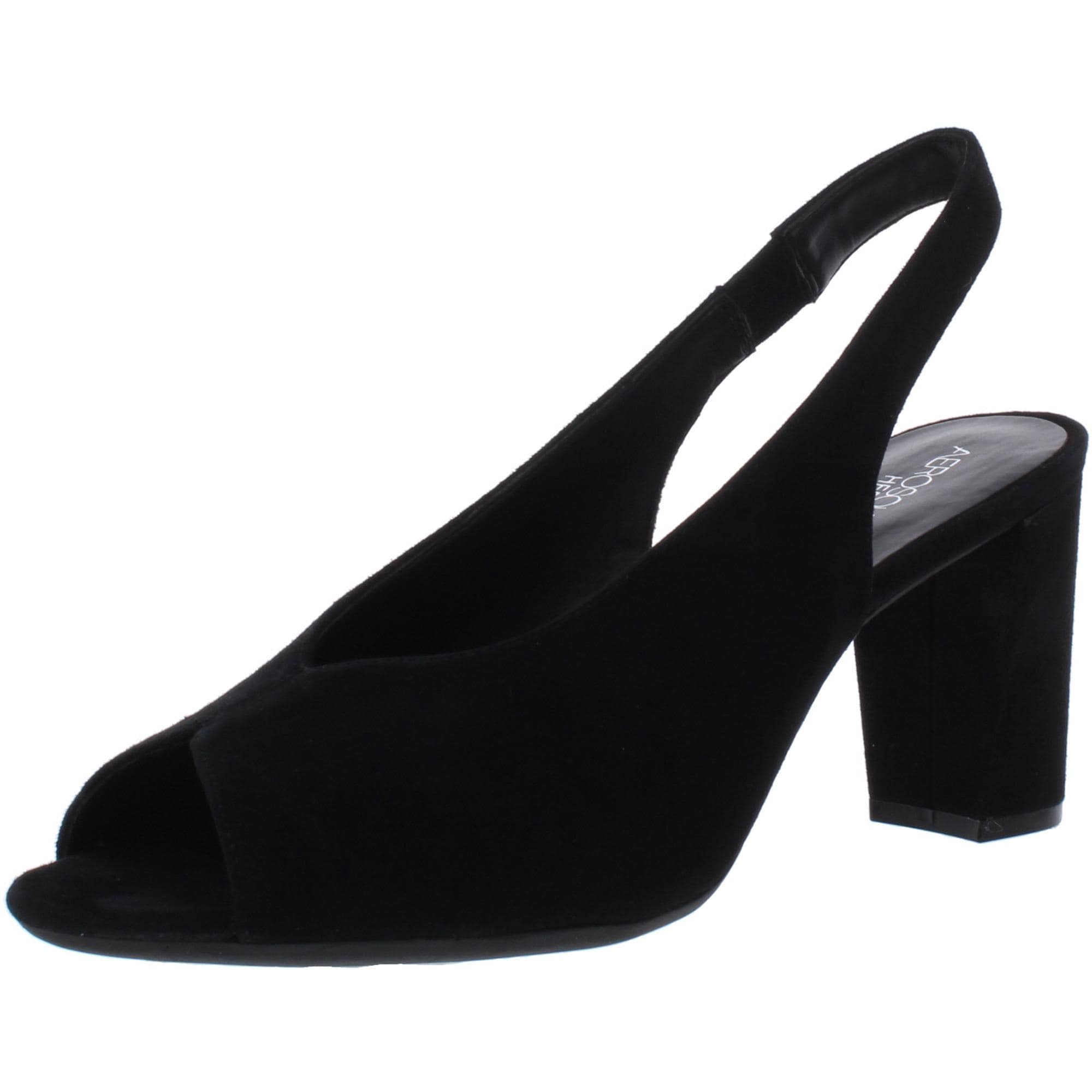 womens black slingback heels