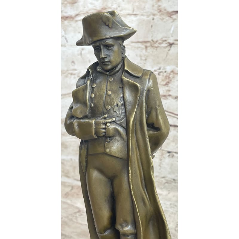 Napoleon Bronze Statue Sculpture Figure Signed Milo French Decor 11 Inches X 5 Inches