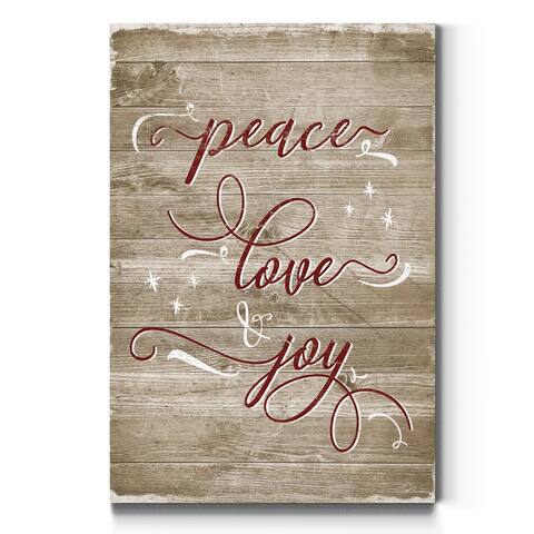 Peace Love Joy-Premium Gallery Wrapped Canvas - Ready to Hang