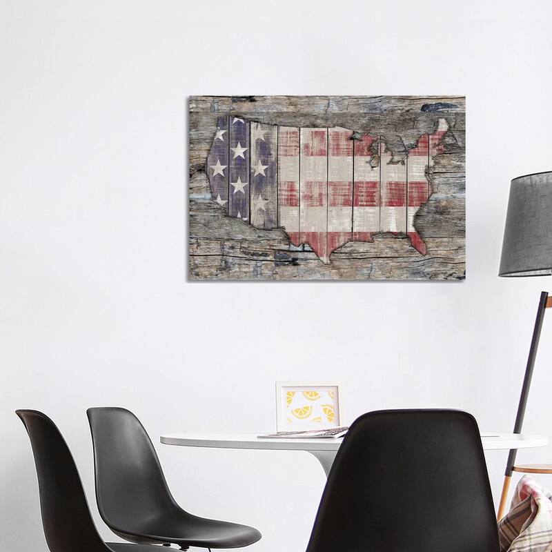 iCanvas "USA Map Unity And Hope" by Diego Tirigall Canvas Print - 26x40x1.5