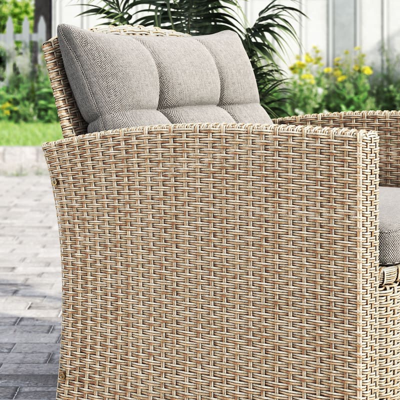 Corvus Armitage 8-piece Outdoor Wicker Sofa Set with Cushions