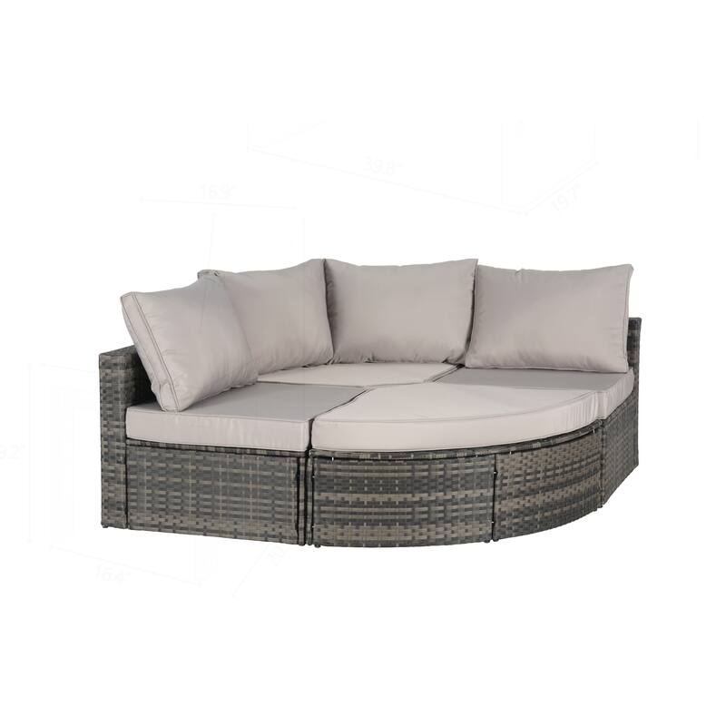 Outdoor Patio Sofa Set for Poolside Relaxation and Entertainment