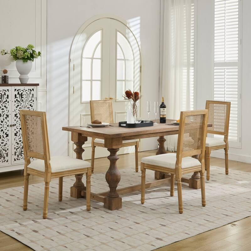 Wood Dining Chairs Set of 2