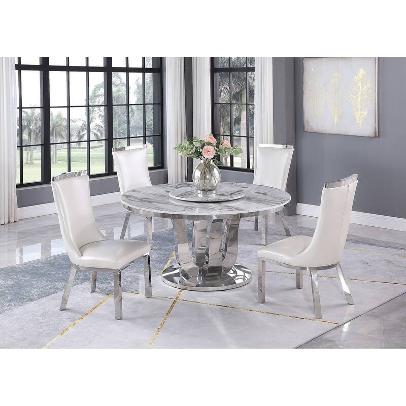 Best Quality 6pc Faux Marble Dining Set