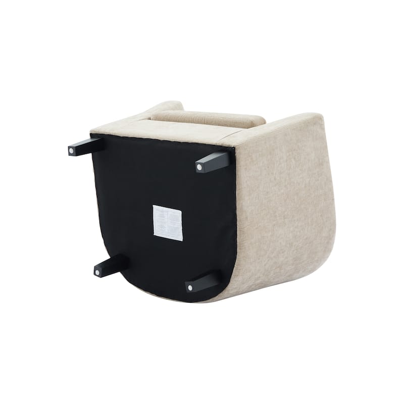 Porthos Home Svala Fabric Accent Chair with Wooden Legs