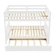 preview thumbnail 11 of 9, Convertible to 2 Full Size Platform Bunk Bed with Ladder Trundle and Safety Rail,Grey