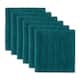DII Solid Windowpane Terry Dishcloth Set of 6 - Teal