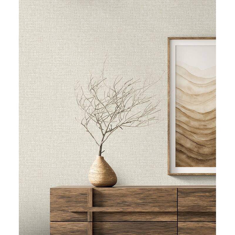 Seabrook Designs Aureline Faux Non-Woven Unpasted Wallpaper