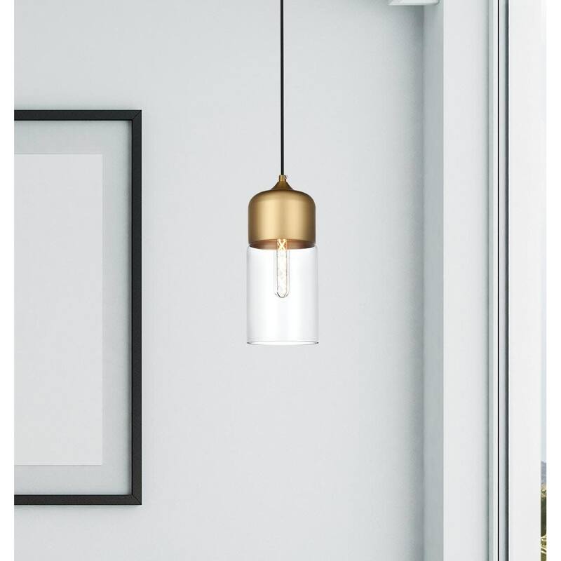 Elegant Lighting Ashwell Single Light 5" Wide Mini Pendant with Clear