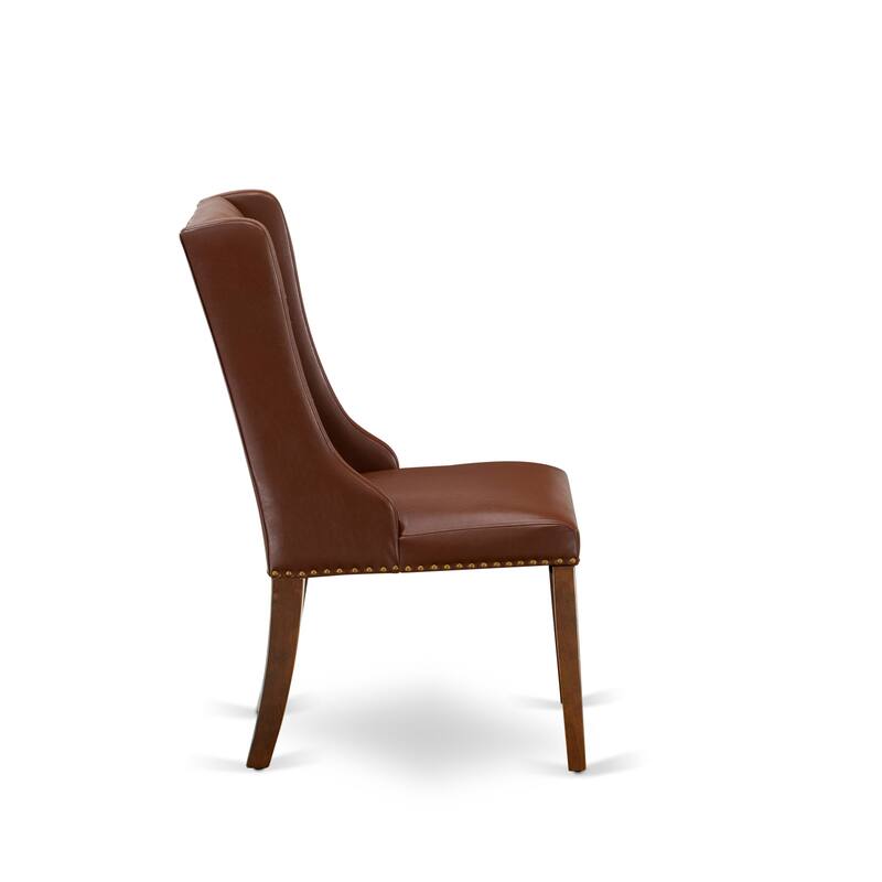 East West Furniture Dining Table Set Contains a Rectangle Dinner Table and Dining Chairs (Pieces And Finish Color Options)