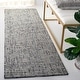preview thumbnail 116 of 191, SAFAVIEH Handmade Abstract Lottie Modern Wool Rug 2'3" x 12' Runner - Dark Grey/Ivory