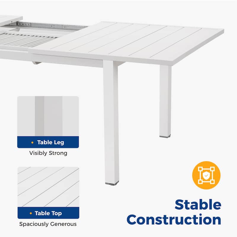 Royalcraft Extendable Aluminum Outdoor Dining Table