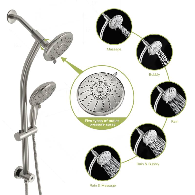 Multi Function Dual Shower Head
