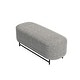 preview thumbnail 13 of 44, HomePop Ellipse Modern Storage Bench with Metal Legs