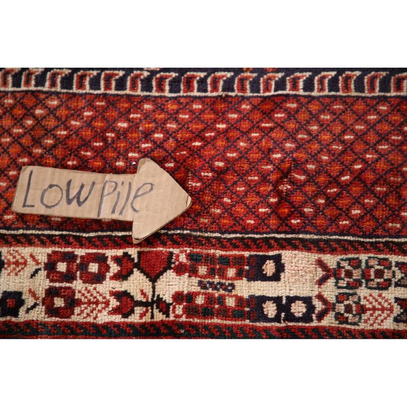 Kashkoli Persian Vintage Area Rug Handmade Wool Carpet - 5'5"x 9'1"
