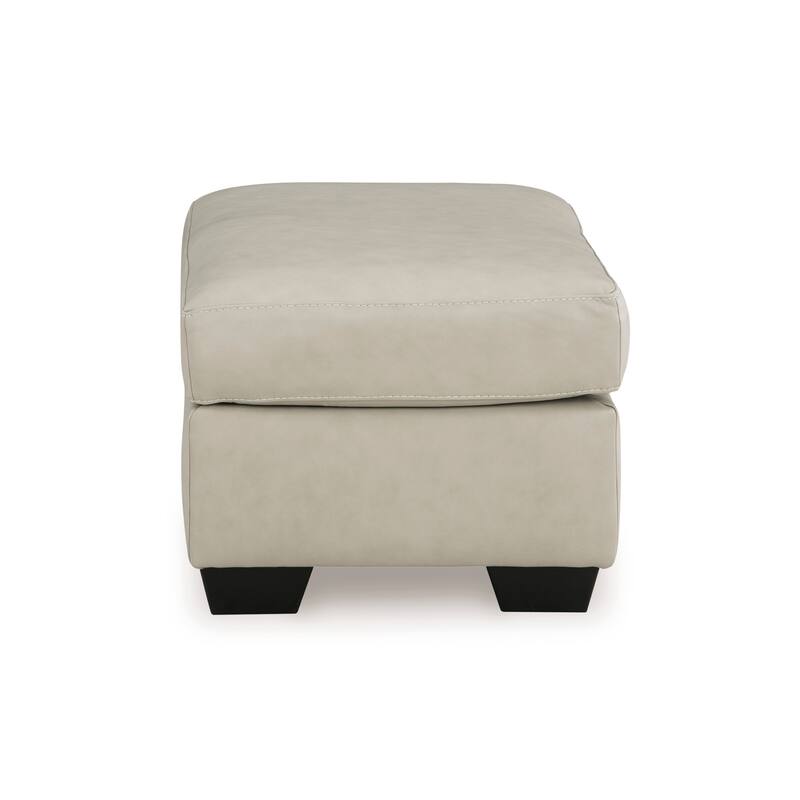 Roundhill Furniture Holmes Leather Upholstered Ottoman