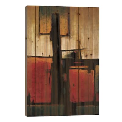 On The Edge II Print On Wood by Max Hansen - Multi-Color