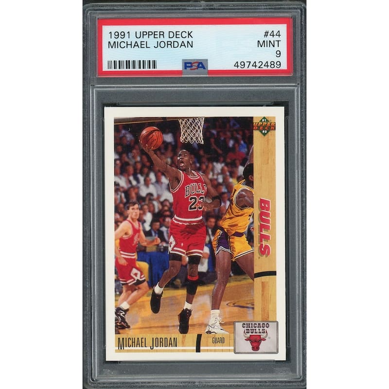 Michael Jordan 1991 Upper Deck Basketball Card #44 Graded PSA 9 MINT - 8'6" x 11'6"