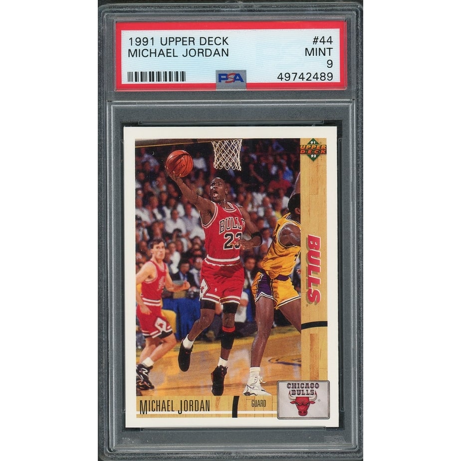 Michael Jordan 1991 Upper Deck Basketball Card #44 Graded PSA 9 MINT - 8'6" x 11'6"
