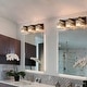 preview thumbnail 24 of 93, 2/3/4/5 Light Bathroom Vanity Light Wall Sconce with Crystal Shade