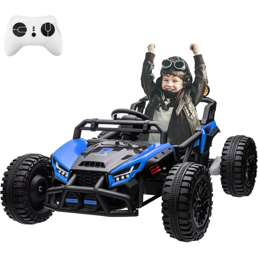 Kids Ride On UTV, 24V Ride On Toys for Big Kids UTV with RC, 130W Motor, Four-Wheel Suspension