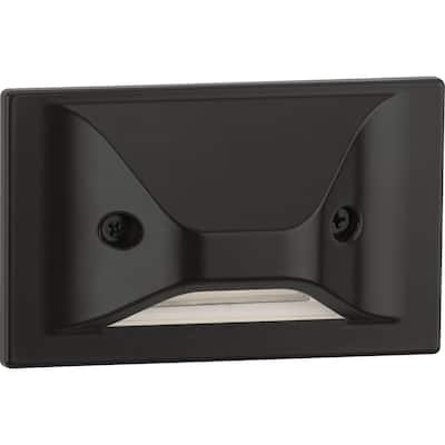 LED Indoor Outdoor Antique Bronze Integrated LED Wall or Step Light - 3.025 in x 2.375 in x 4.875 in