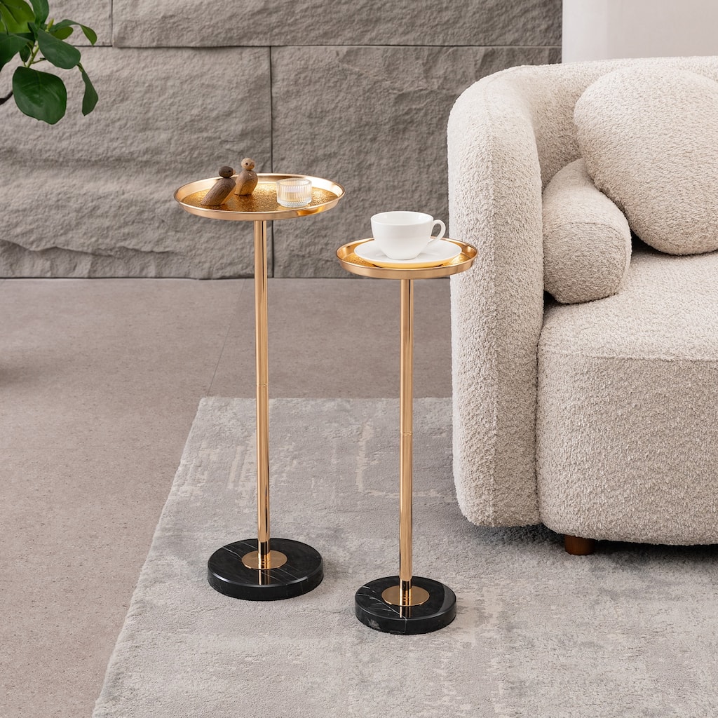 Adjustable Height Side Table, Small Tea Martini Table