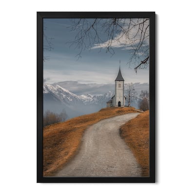 On The Top Of The Hill Premium Framed Poster by Thomasdefranzoni