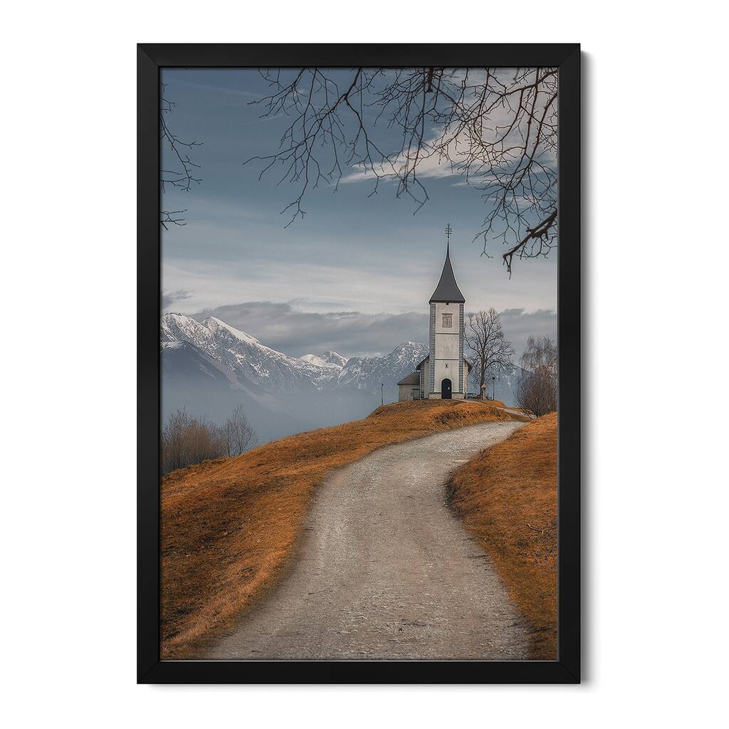 On The Top Of The Hill Premium Framed Poster by Thomasdefranzoni