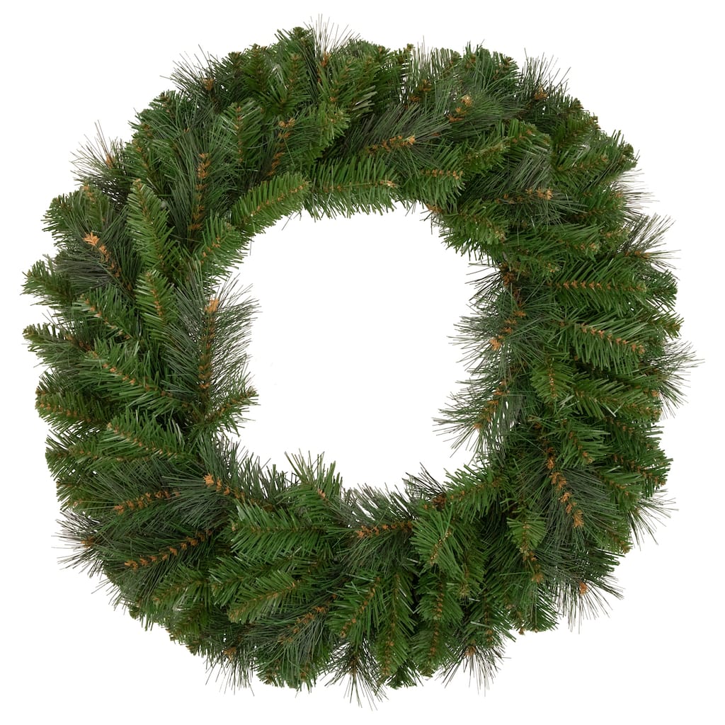 Mixed Beaver Pine Artificial Christmas Wreath - 24" - Unlit